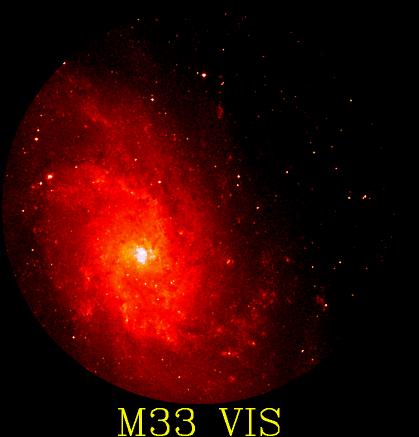[M33 in visual light]