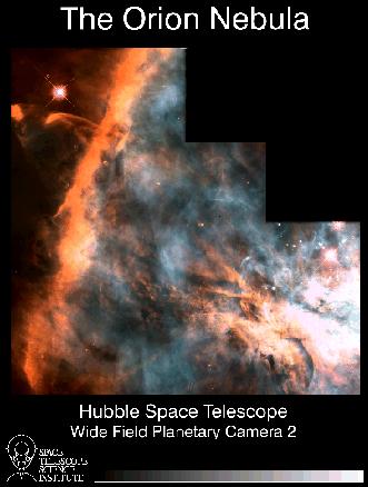 [Region in Orion Nebula, HST]