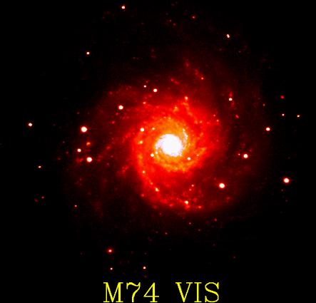 [M74 in visible light]