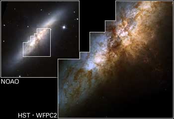 [M82, HST/WFPC2]