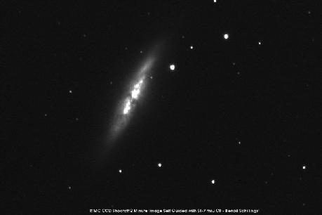 [M82 ST7 CCD image, B. Schillings]
